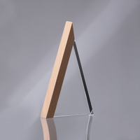 A64 Trofeo Galvano de Madera y Cristal "Triangle"