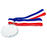 A70 Medalla Cristal "Diamond" con cinta tricolor