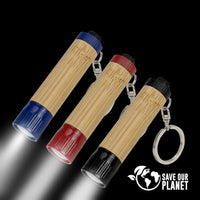 B56 Llavero-Linterna LED cuerpo Bamboo