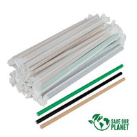 E124 Bolsa con 200 Bombillas o Pajitas de Cartón