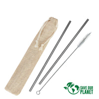 E128 Set Bombillas metálicas en estuche de Lino