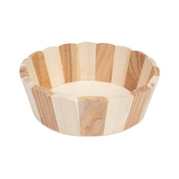 F12 Canasto redondo de Madera,  D18 x 6 cm.