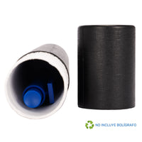 F33 Tubo Porta-Lápiz o Bolígrafo, en cartón forrado negro.