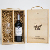 CAJA MADERA  (2 DIVICIONES)