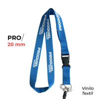 LANYARD PRO 20MM  VINILO TEXTIL