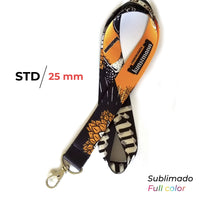 LANYARD STD 25MM SUBLIMADO FULL COLOR