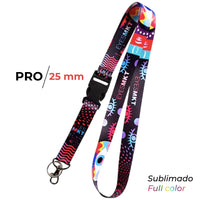 LANYARD PRO 25MM SUBLIMADO FULL COLOR