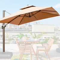 P19 Quitasol WINDPROOF - UV - LED de 3x3M