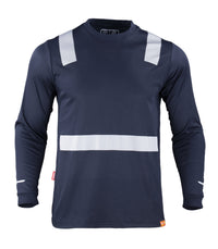Polera Hibrida Con Cinta Reflectiva - Manga Larga -  Hombre